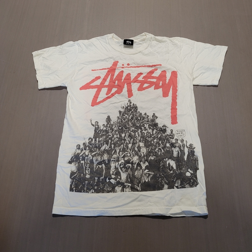Vintage 80s/90s Stussy Beach Mob Yo Vinny How Ya Livin' T Shirt Tee